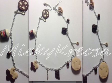 Collana o bracciale a 3 giri con biscotti vari!